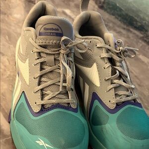 Reebok Teal and Gray Trail Safety Shoes